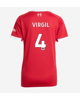 Billige Fotballdrakt Liverpool Virgil van Dijk #4 Replika Hjemmedrakt Dame 2025-26 Kortermet Billige Fotballdrakt Liverpool Virgil van Dijk #4 Replika Hjemmedrakt Dame 2025-26 Kortermet